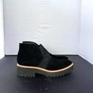 All Black Suede‎ Black Bootie